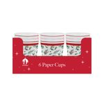 Traditional Christmas Party Paper Cups x6 Pack of 12 X9980B