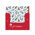 Traditional Christmas Party Paper Napkins x20 Pack of 12 X9981B
