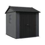 Keter Newton Plus Shed 7x7.5ft Grey KET260264