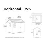 Keter Newton Plus Shed 7.5x9ft Grey KET260265