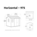 Keter Newton Plus Shed 9.5x7ft Grey KET259689