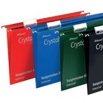 Rexel Crystalfile Extra Suspension File 50mm Green (Pack of 25) 3000112