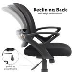 Tyler mesh back operator chair with black frame