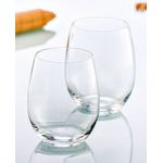 Vicrila FT Victoria Rocks 12.25oz Stemless Wine Glass Fine Rim (Pack of 6) V0541-000-B01006