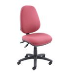 Vantage 100 2 lever PCB operators chair with no arms - burgundy