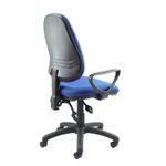 Vantage 100 2 lever PCB operators chair with fixed arms - blue