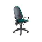Vantage 100 2 lever PCB operators chair with fixed arms - Forest Green