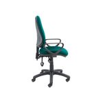 Vantage 100 2 lever PCB operators chair with fixed arms - Forest Green