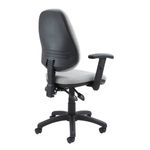 Vantage 100 2 lever PCB operators chair with adjustable arms - Grey