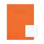 Rhino Exercise Book 10mm Square 80P 9x7 Orange (Pack of 100) VC46834