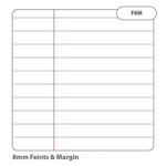 Rhino Exercise Book 80 Page A4 8mm Ruled Purple Contract (Pack of 50) VEXV668-1595-0