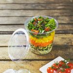 Vegware Deli Container Lid Round 8-32oz Clear (Pack of 500) VDC-120H