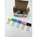 Clipper Foldback Clip 19mm Assorted Pack of 10 WS22490