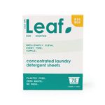 Wash with Leaf Bio Laundry Sheets White Pack of 75 Leaf-BIO-75