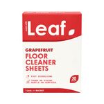 Wash with Leaf Floor Cleaning Sheets White Pack of 30 Leaf-FLOOR-30