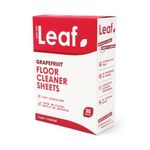 Wash with Leaf Floor Cleaning Sheets White Pack of 30 Leaf-FLOOR-30