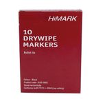 Black Whiteboard Marker Pens Bullet Tip (Pack of 10) WB15 804032