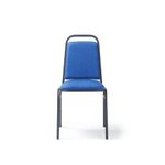 Yin classic back banqueting stacking chair - blue