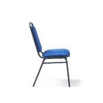 Yin classic back banqueting stacking chair - blue