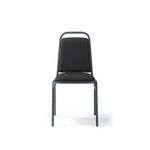 Yin classic back banqueting stacking chair - charcoal