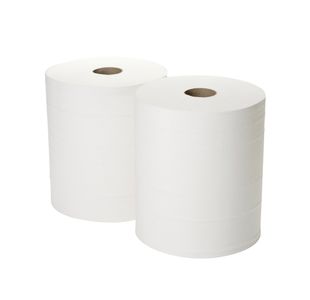 2Work Forecourt Roll 2-Ply 360mx280mm White (Pack of 2) 2W00132