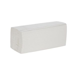 2Work Z-Fold Hand Towel 2-Ply 240x203mm White (Pack of 2250) 2W00950
