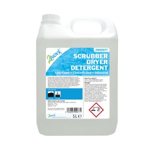 2Work Scrubber Dryer Detergent Low Foam Fragrance-Free 5 Litre 2W00977