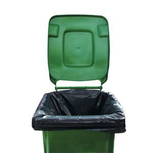 2Work Wheelie Bin Liner Medium Duty Black (Pack of 100) 2W01167