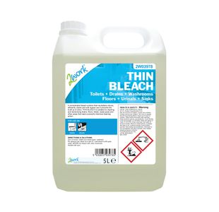 2Work Thin Bleach 5 Litre 2W03978