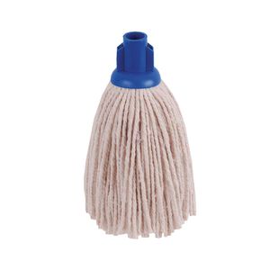 2Work PY Smooth Socket Mop 12oz Blue (Pack of 10) 2W04297