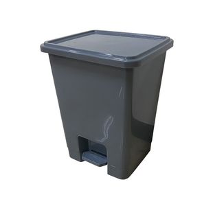 2Work Pedal Bins 15 Litre Grey Pack of 3 2W10793
