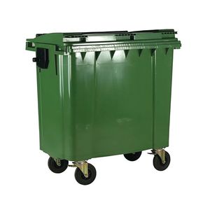 2Work Wheelie Bin 660 Litre Green 2W10863