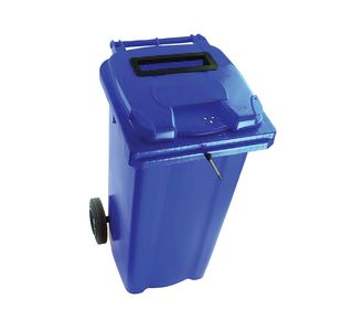 2Work Wheelie Bin Waste Slot Lid 240 Litre Blue 2W10880