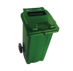 2Work Wheelie Bin Waste Slot Lid 360 Litre Green 2W10885