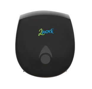 2Work Recycled Mini Jumbo Toilet Roll Dispenser Black 2W11361