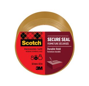 Scotch Secure Seal Packaging Tape Brown 50mmx50m Roll 7100300848