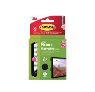 Command Picture Hanging Strips 4 Pairs Black Large (Pack of 8) 7100337186