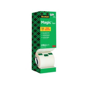 Scotch Magic Tape 810 Tower Pack 19mm x 33m (8 Pack) 8-1933R8