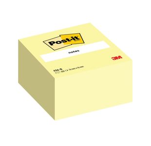 Post-it Note Cube 76x76mm Canary Yellow 450 Sheets 636B