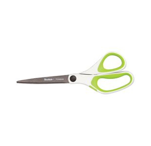 Scotch Titanium Scissors 200mm Green with Comfort Grip 1458T-GREEN