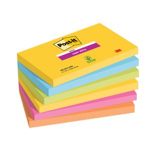 Post-It Super Sticky Notes 76x127mm Rio (Pack of 6) 655-6SS-RIO-EU