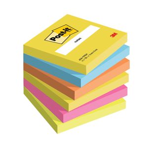 Post-it Notes 76x76mm Assorted Energetic Pack of of 6 7100296019