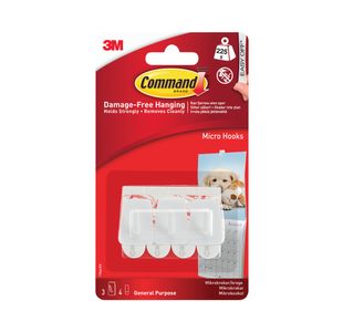 Command Micro Hooks (Pack of 3) 7100117609