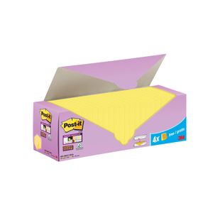 Post-it Super Sticky Notes Canary Ylw 76x76mm Pack of 24 654-SSCY VP24