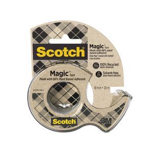 Scotch Magic Tape 19nmx20m Single Roll w/Recycled Dispenser 7100082821