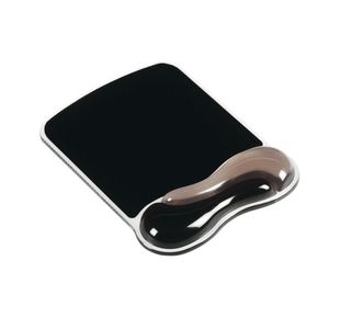 Kensington Duo Gel Wave Mouse Mat with Wristrest Grey/Black 62399