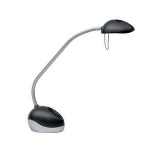 Alba Halox LED Desk Lamp 3/5.5W with UK Plug Black/Grey LEDX N UK