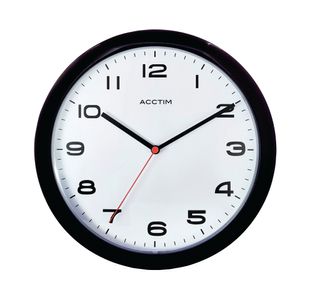 Acctim Aylesbury Wall Clock Black 92/302