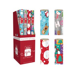 Giftmaker Santa/Friends Wrapping Paper 4m x 69cm Pack of 50 XBFGW106
