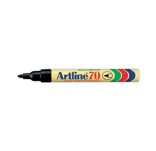 Artline 70 Bullet Tip Permanent Marker Black (Pack of 12) A701